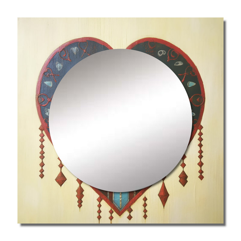 Miliam - miroir carré africain pour décoration murale, 29 po x 29 po