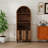 71" Tall Arched Display Bar Cabinet-1283989602