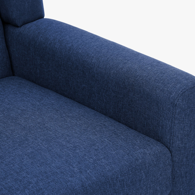 Stephanny Upholstered Armchair, Blue Linen