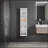 Cale Wall Cabinet, 4 Shelves, White
