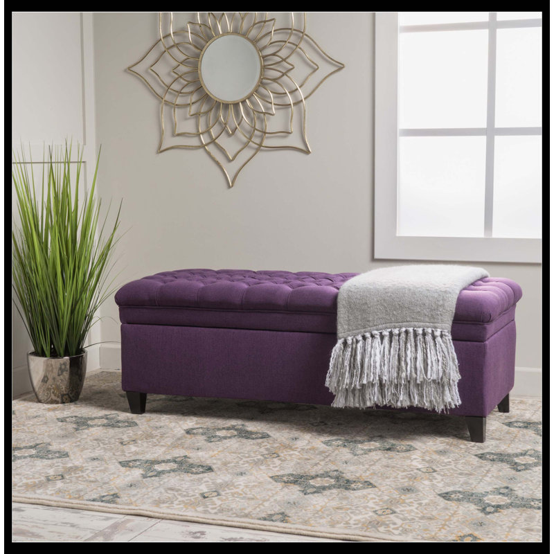Juliana Storage Ottoman, Purple