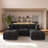 Kessi 5-piece Slipcovered Sectional-1816690578