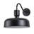 1-Light matte black circular dimmable wall lamp-281885918