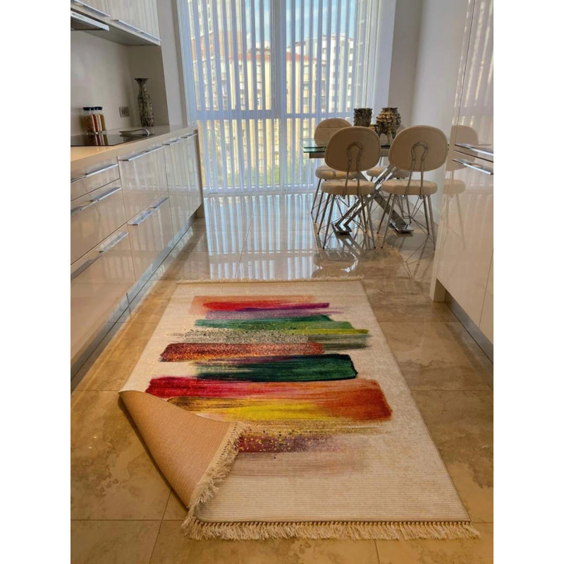 Tapis Lao avec envers antidérapant, Rectangle 5 pi 11 po x 8 pi 10 po