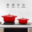 EUFRUITEAM 5.7L Non-Stick Enameled Cast Iron Dutch Oven