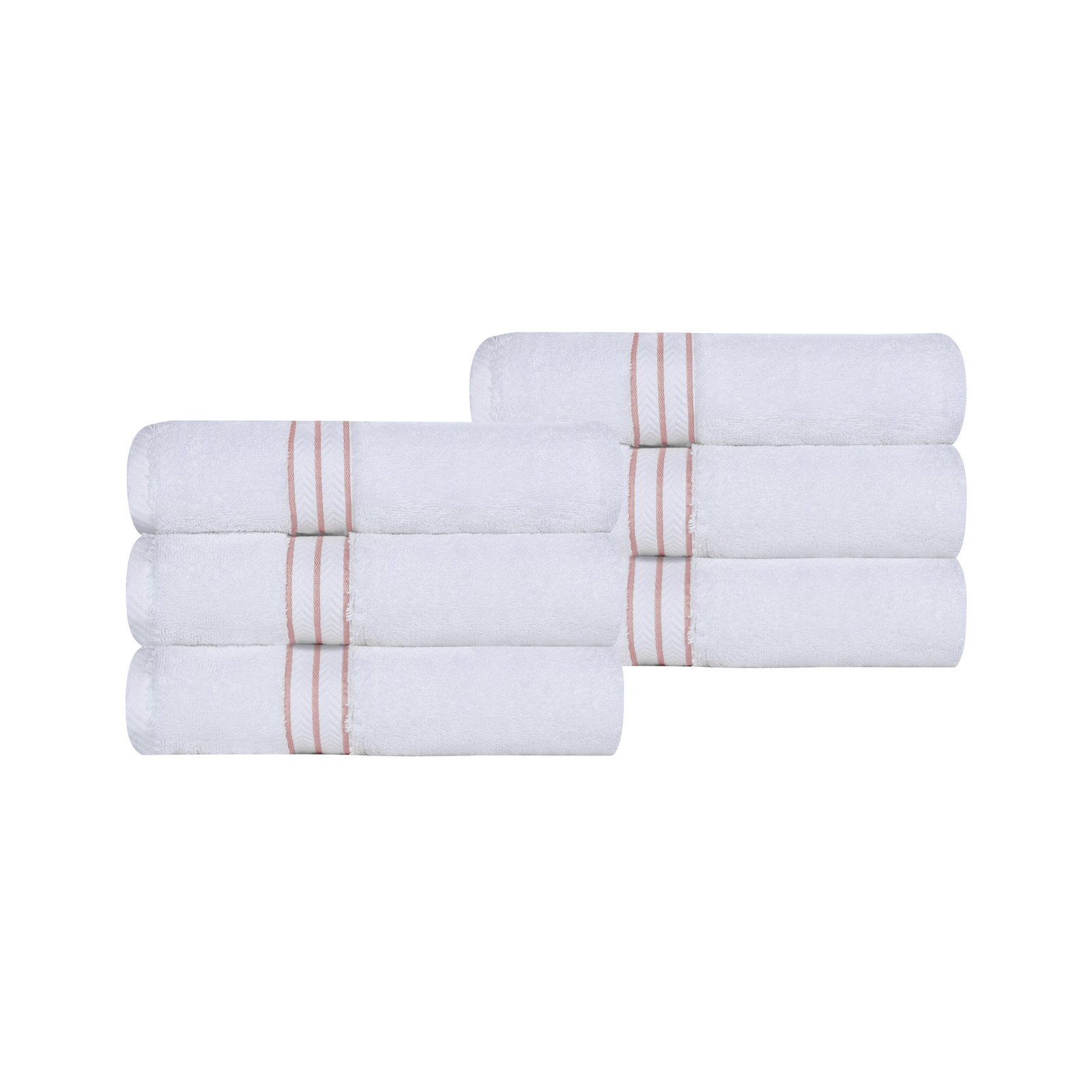 Josann Turkish Cotton Hand Towel Set, Tea Rose