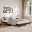 Full Size Platform Bed Frame,Wood Construction, 9-Inch Height, Headboard-Free Design, Modern Bedroom