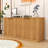 Elegant Wave Panel Storage Cabinet – Durable Sideboard-1318024236
