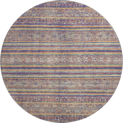 Premium Machine Washable Lampkins AMF1644 Stripes Rug