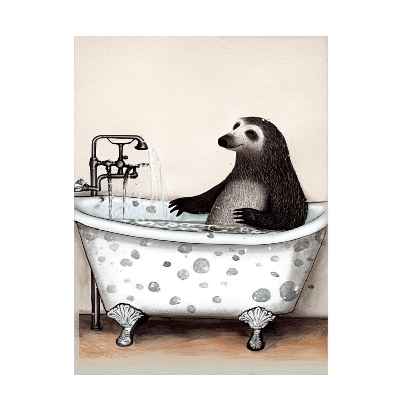 Art sur toile «Bolath Sasha Bathtime 21», H 19 po x l 14 po