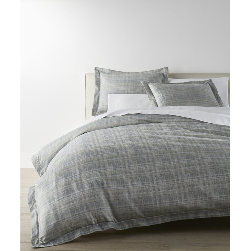 Biagio Jacquard Duvet Cover, Azure, Twin Duvet Cover