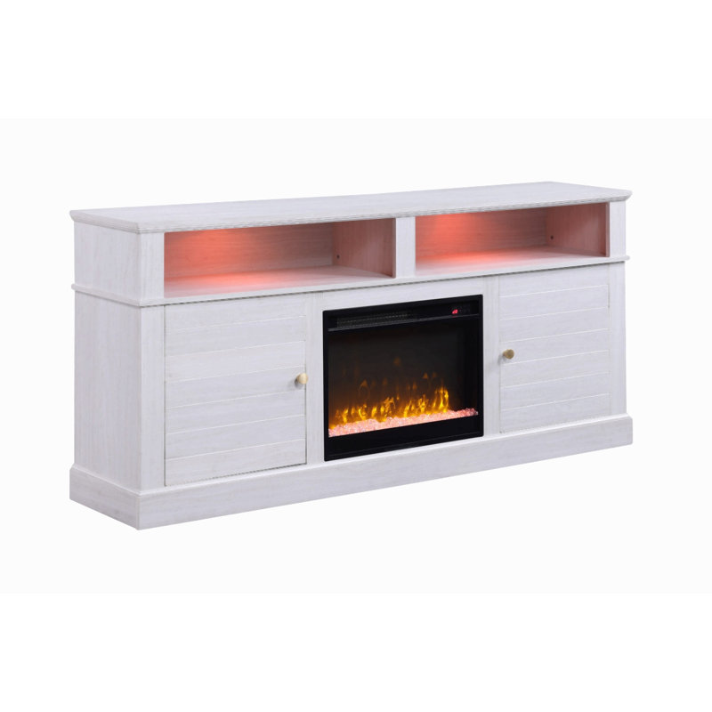 Meuble télé avec foyer et chauffage Iris