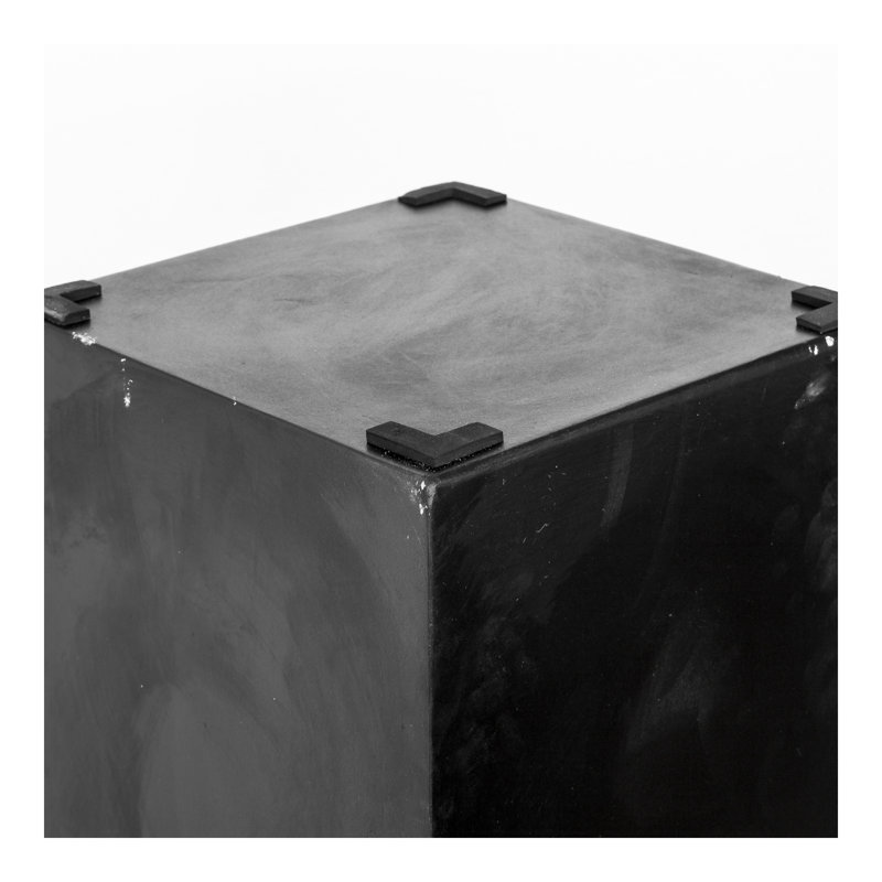 Gray Concrete Rectangular Outdoor Bar Table