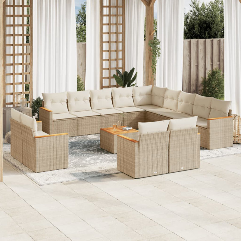  Garden Sofa Set Beige