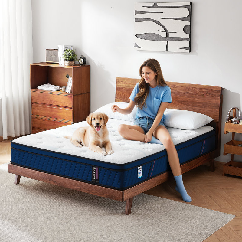 Azure Blush Collection Resspry Mattress, Small Double (4')