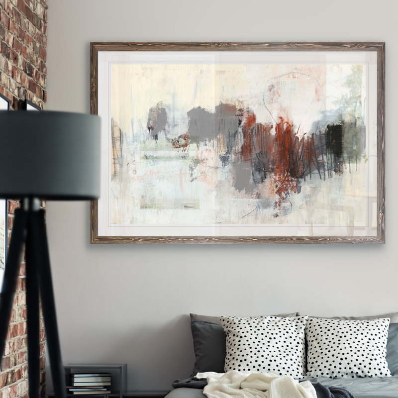 « neutrals & rouille i » par paul cezanne-photo-cadre, reproduction d’art, H 32 po x l 44 po x 1,25 po