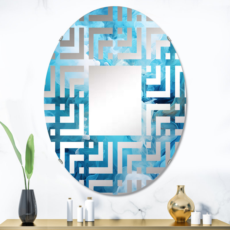 Miroir mural oval, 35,4 po x 23,6 po