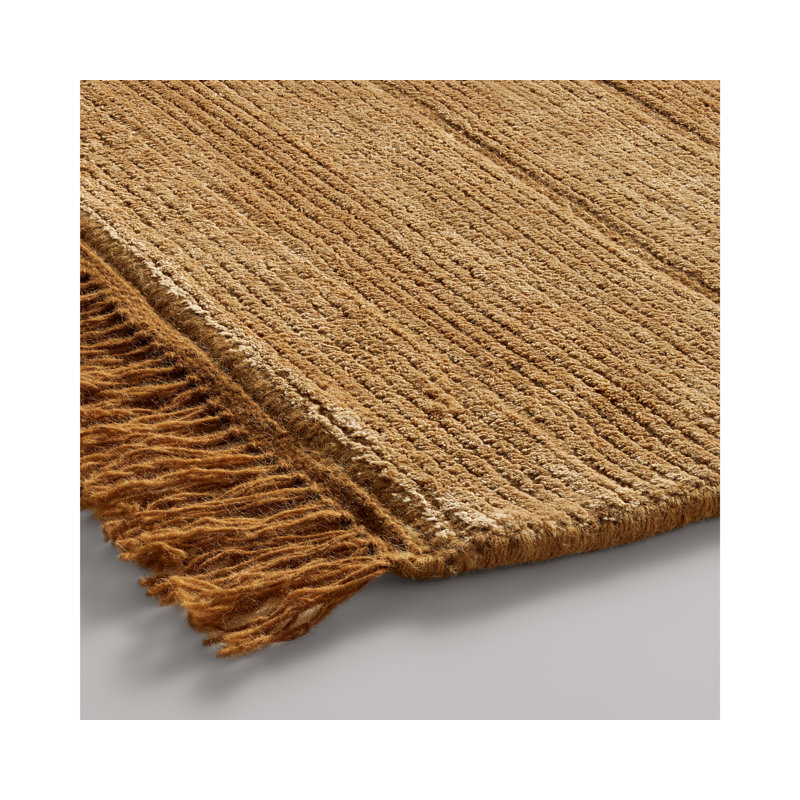 Fancy Area Rug in Gold/Brown,  Rectangle 5' x 8'