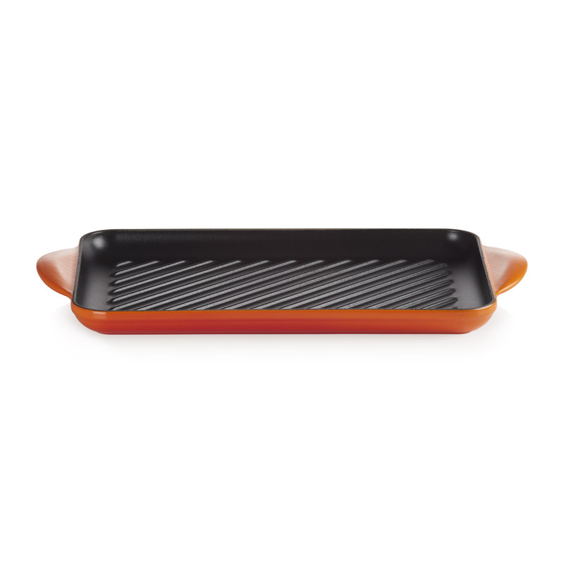 Le Creuset Cast Iron Rectangular Grill 32cm, Volcanic