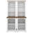 Two-Piece Tall Curved Bookshelf, Freestanding Tall Cabinet With Fully Open Storage, Stylish Display Shelf With Anti-Tip Device-440552638