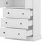 Armoire de rangement avec trois tiroirs et deux portes, tablettes réglables
