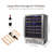 51 Bottles Wine Cooler Refrigerator,Freestanding Compact Wine Fridge with Digital Control for Fridge With 40-66F Digital Temperature Control Glass Door
