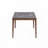 Engineered Stone Top Dining Table with Walnut Finish