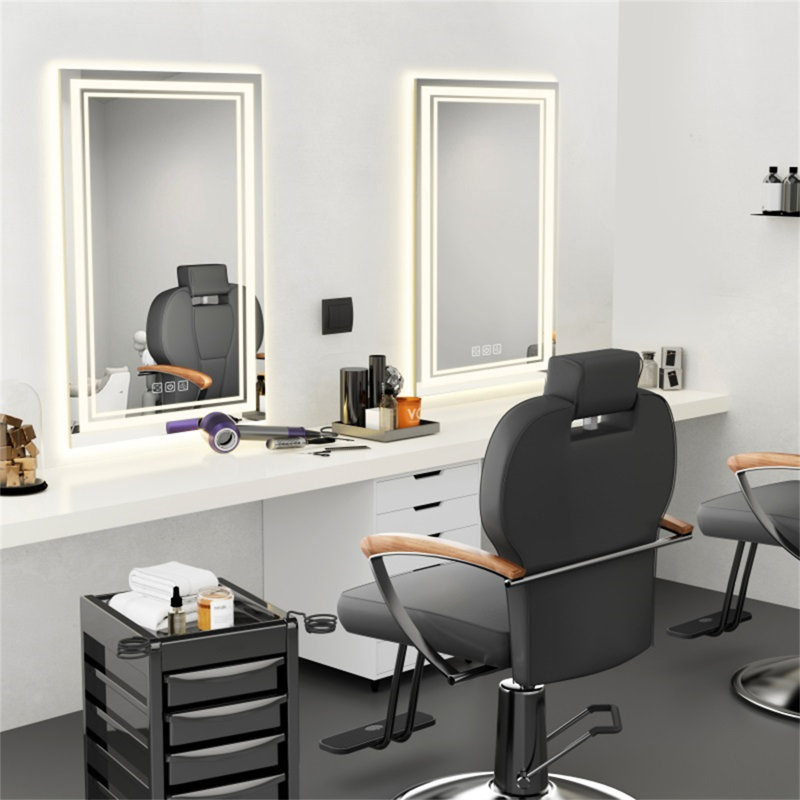 Miroir de salle de bain 40 po x 24 po à l'avant et à l'arrière (miroir inclus seulement), 24 po x 40 po