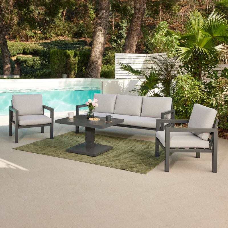 Almarosa 5 - Person Garden Lounge Set with Cushions