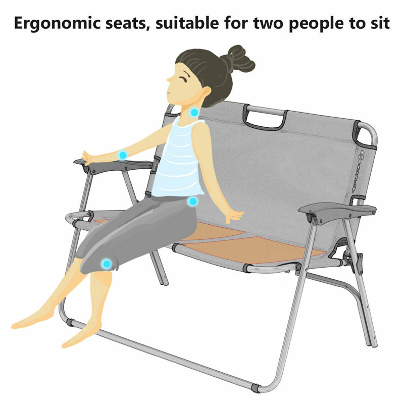 Jessenia Fabric Folding Chair, Blue