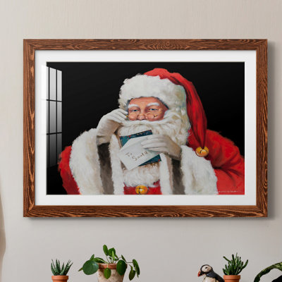 Lettre au père Noël - reproduction de cadre photo sur papier