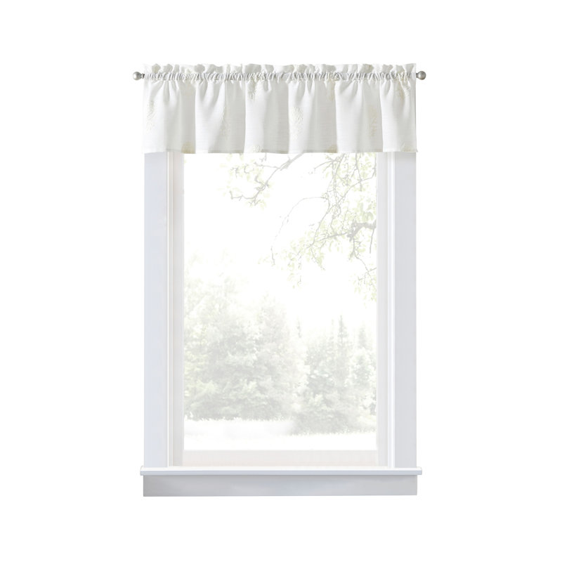 Cantonnière Grace FLoral de Curtainworks - blanc