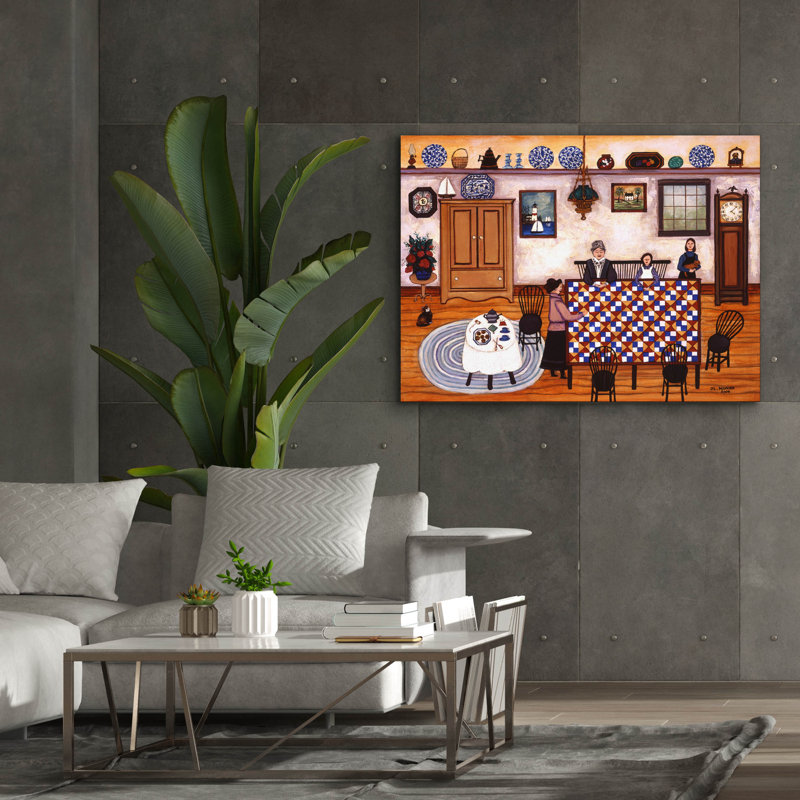  «Cape Cod Quilters» par JL Munro, art mural sur toile, 54 po x 40 po, H 40 po x l 54 po