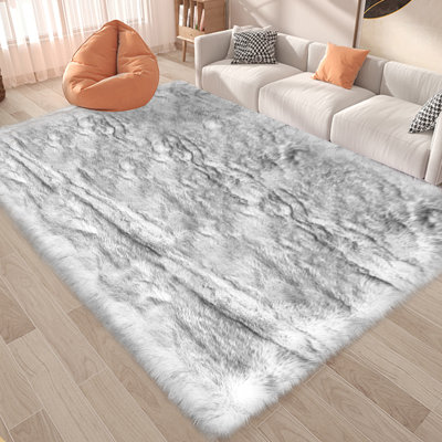 Sheepskin Abstract Indoor Rug