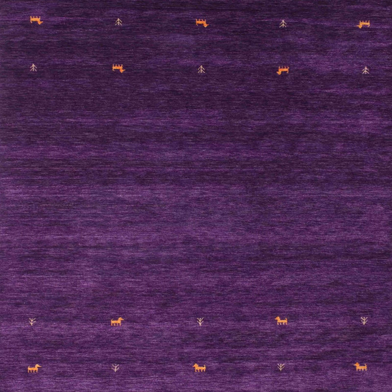 Tapis mauve Zooey, Carré 8 pi