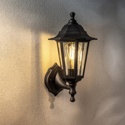 Antwaan Matte Black Outdoor Wall Lantern