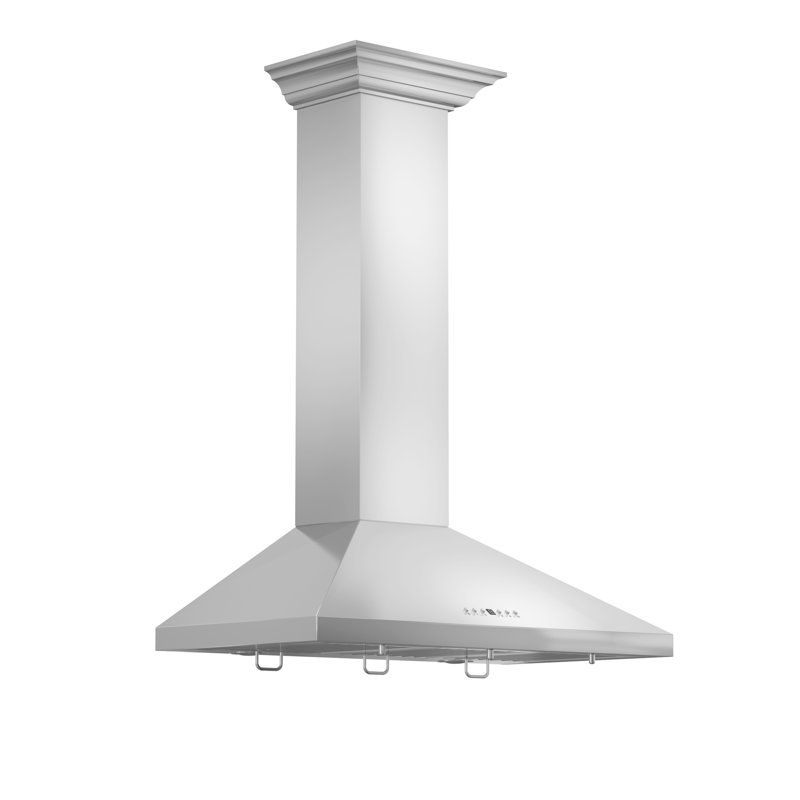 48" KL2 400 CFM Convertible Wall Mount Range Hood in Brushed Stainless Steel, 36"