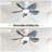 29 Lnch Small Ceiling Fan Flush Mount 5 Reversible ABS Blades With LED Dimmable Light