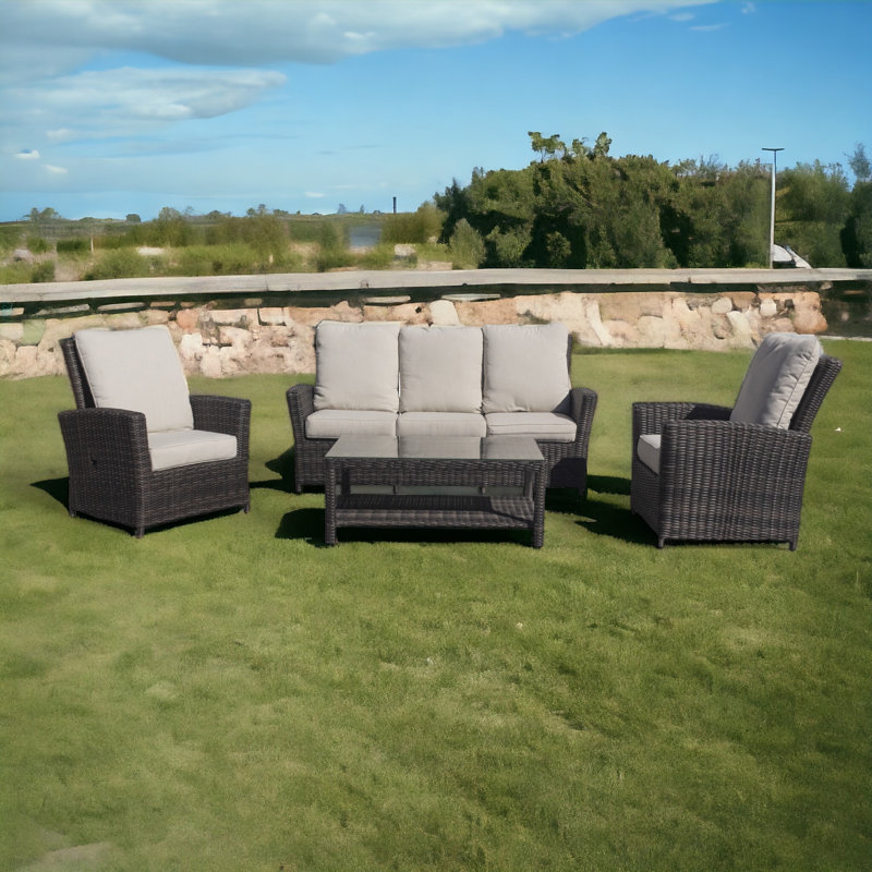 Lipps 5 - Person Patio Conversation Set with Cushions