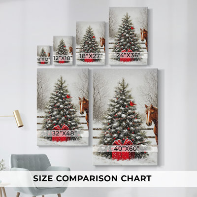 Twilight of Frostlit Icicles-Premium Gallery Wrapped Canvas