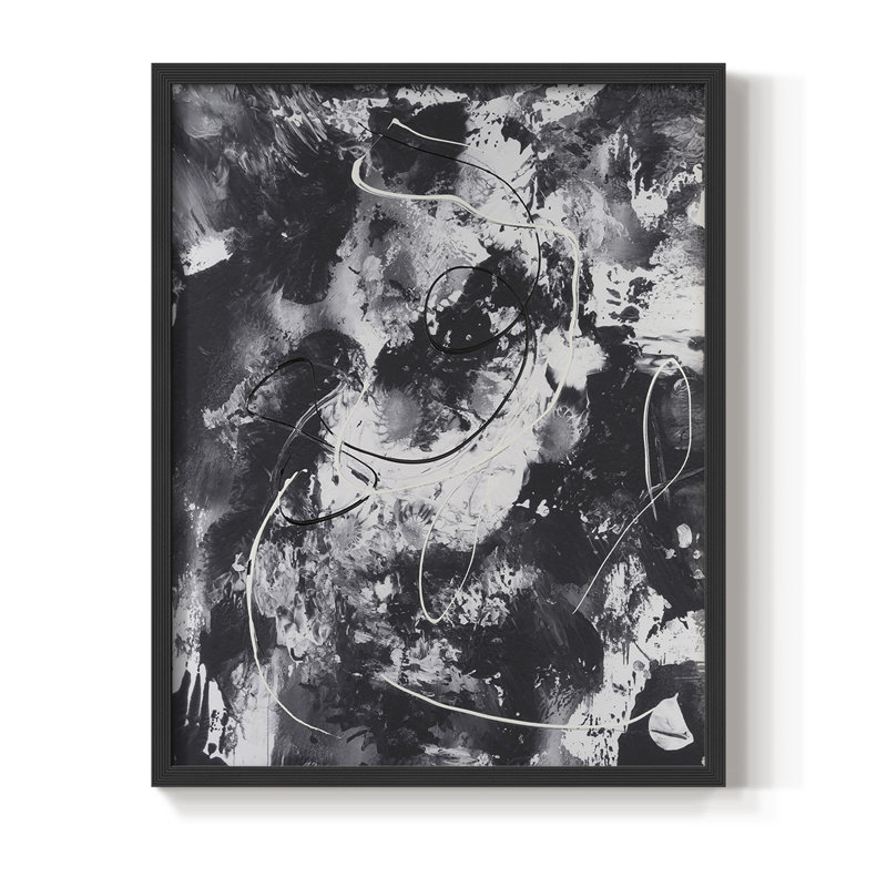Radical Mix I, reproduction encadrée - bois massif, Noir, H 10 po x l 8 po
