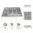 Double Layer Flatware Organizer With Lid(White)