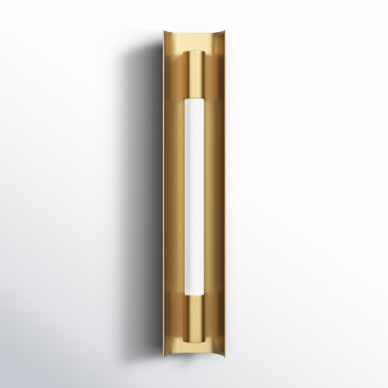 Marine Dimmable LED Bath Bar, Burnished Brass