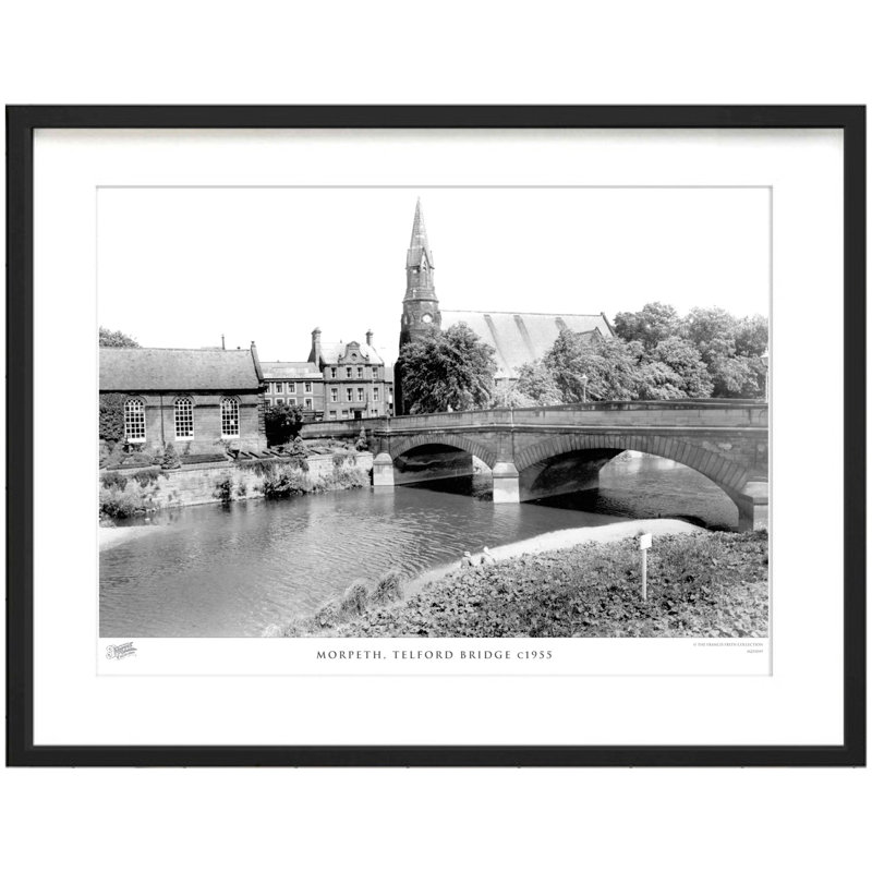 Morpeth, Telford Bridge C1955 - Single Picture Frame Print, 45cm H x 60cm W x 2.3cm D