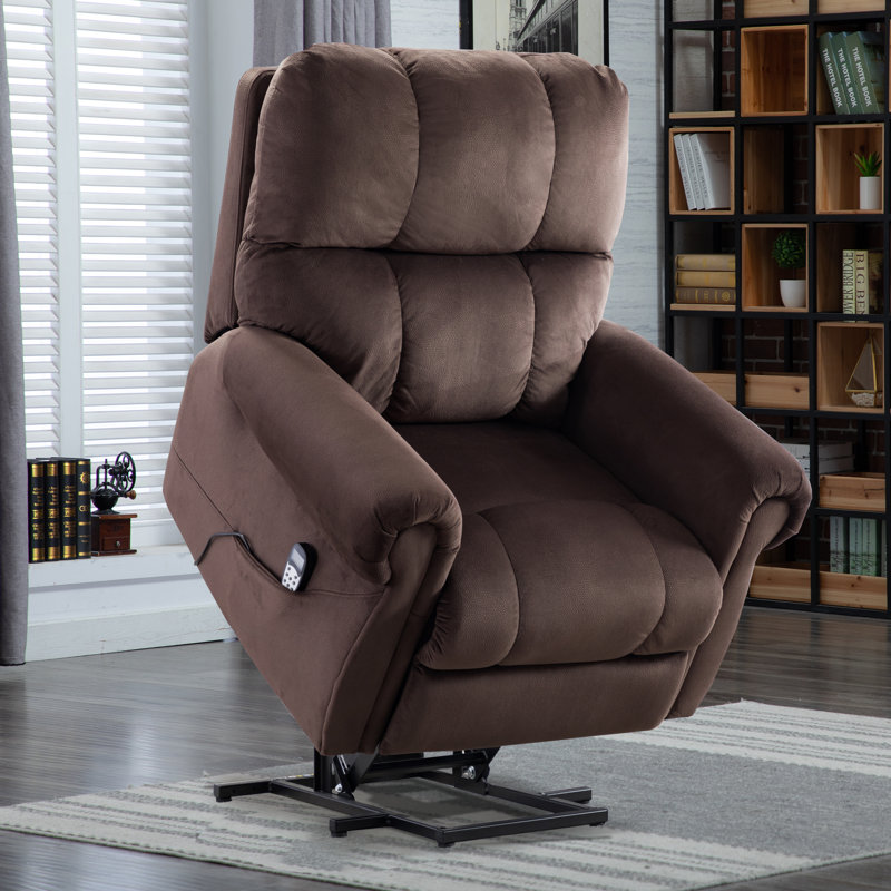 Fauteuil inclinable électrique lève-personne avec massage Bellechester, Marron foncé