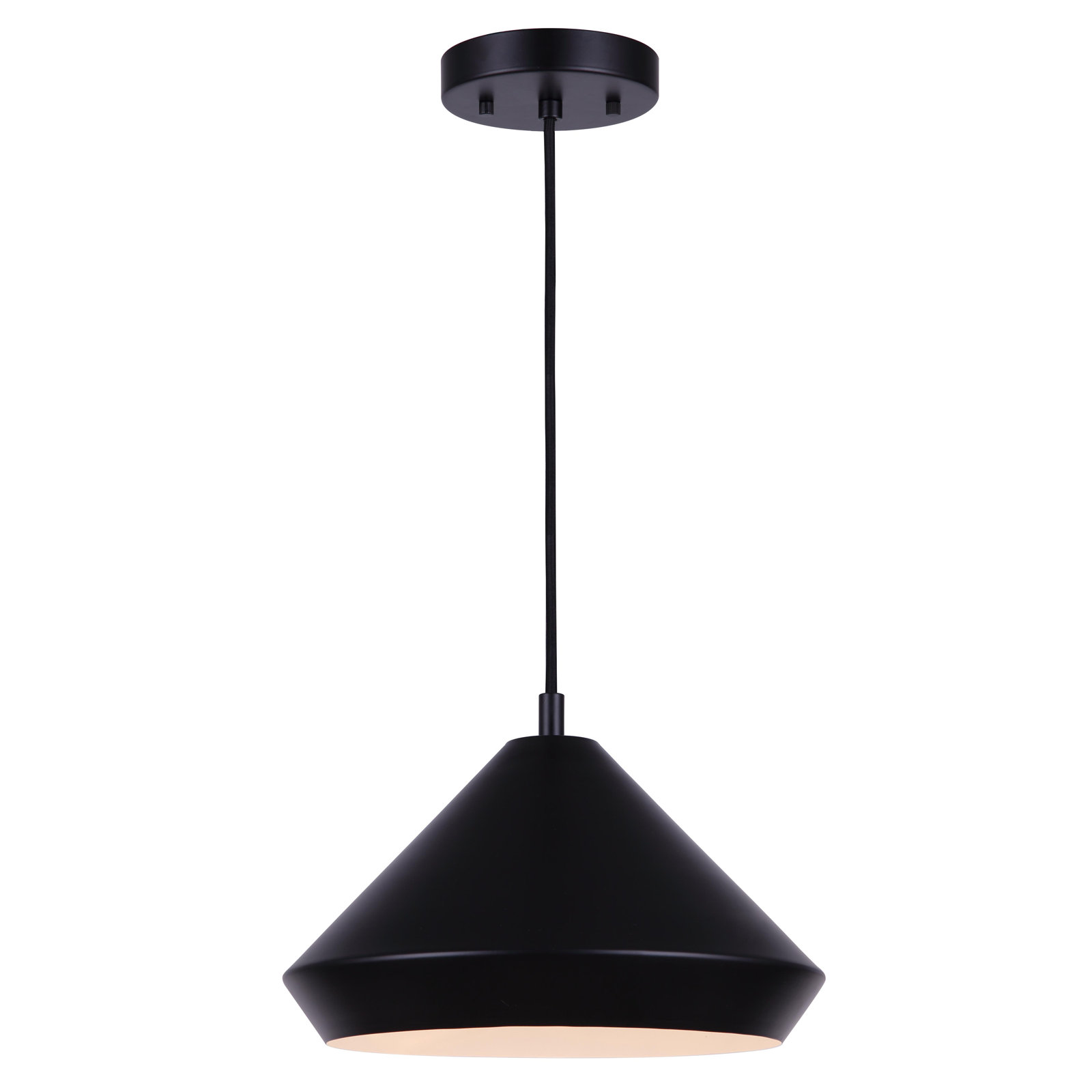 Zandy Single Light Metal Dimmable Pendant, 57.5" H x 14.57" W x 14.57" D