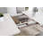 78" W Transitional Dining Table, Antique White/Gray