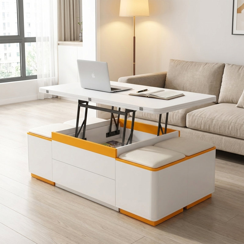 Table basse à plateau relevable