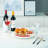 Ecole Natural White Marble 12 Inch Lazy Susan Elegant Rotating Turntable for Kitchen Countertop Tabletop Serving
