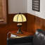 Petite lampe de table moderne en bois massif noir avec abat-jour en polyester pour le salon de la chambre à coucher, ampoule incluse-421436007-421436004